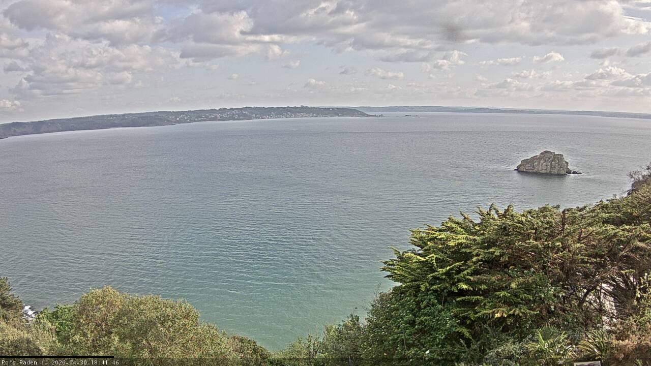 Vue mer en direct de la station