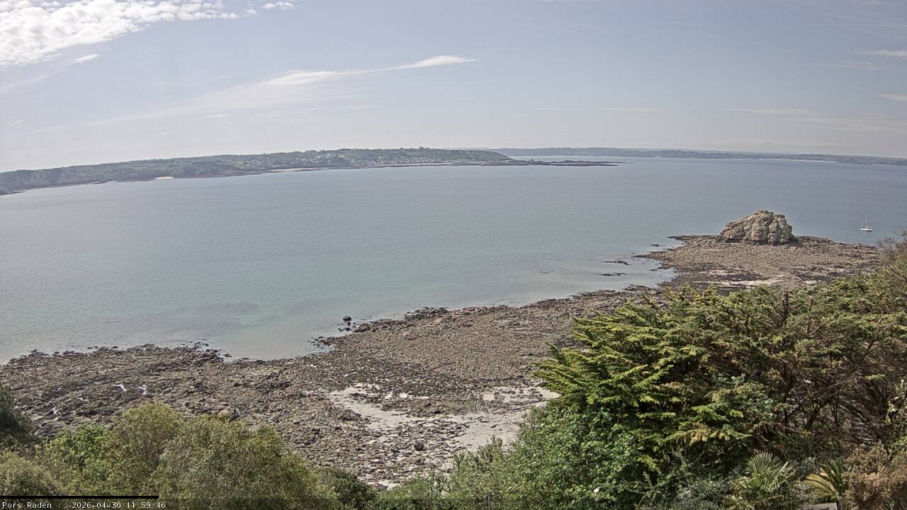 Vue mer en direct de la station