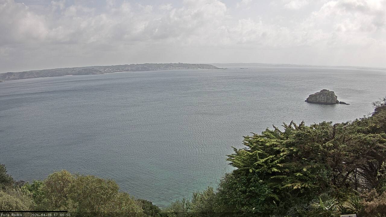 Vue mer en direct de la station
