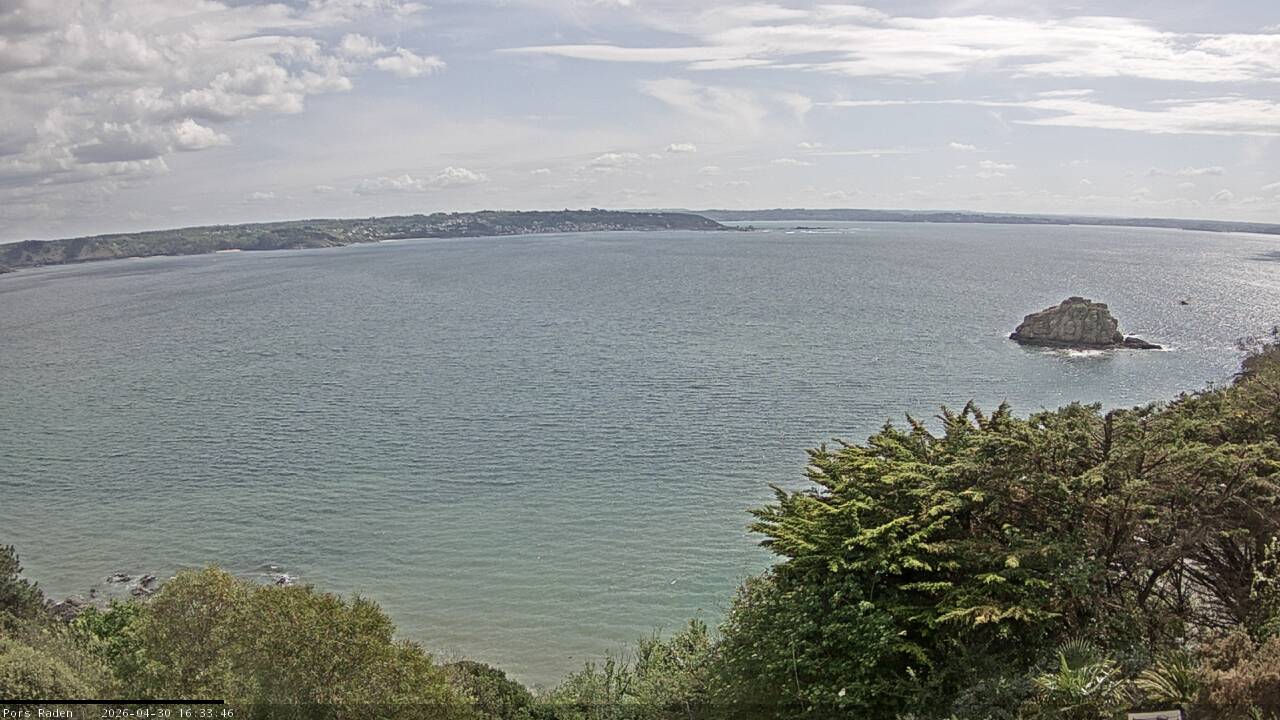 Vue mer en direct de la station