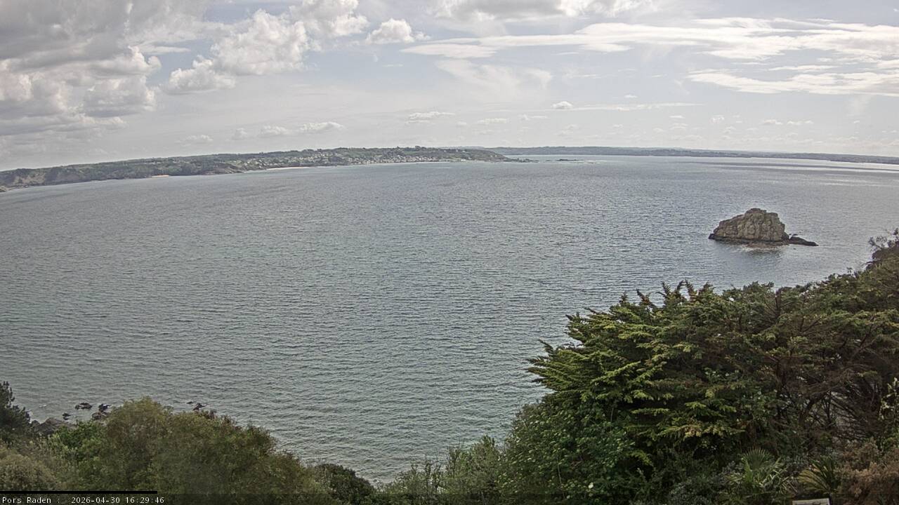 Vue mer en direct de la station