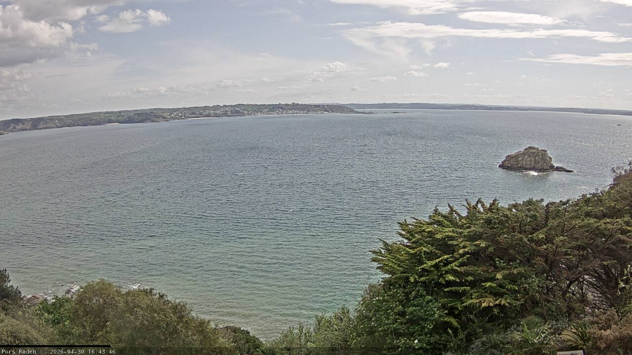 Vue mer en direct de la station