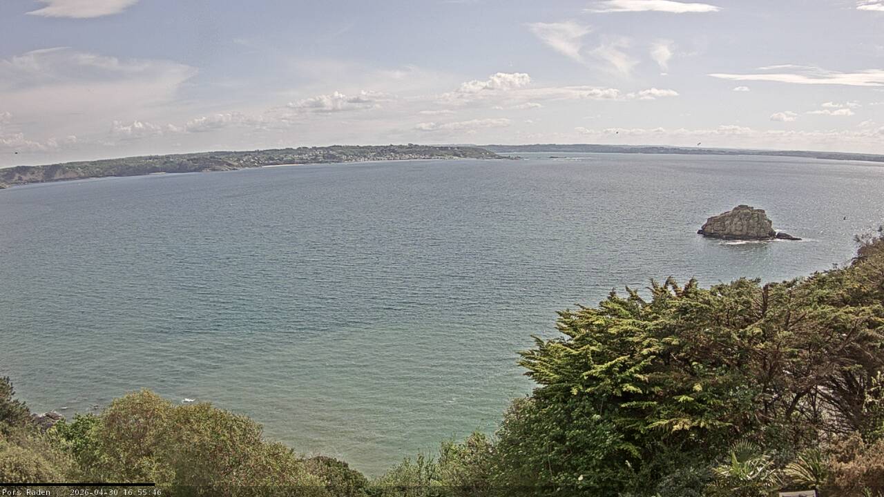 Vue mer en direct de la station