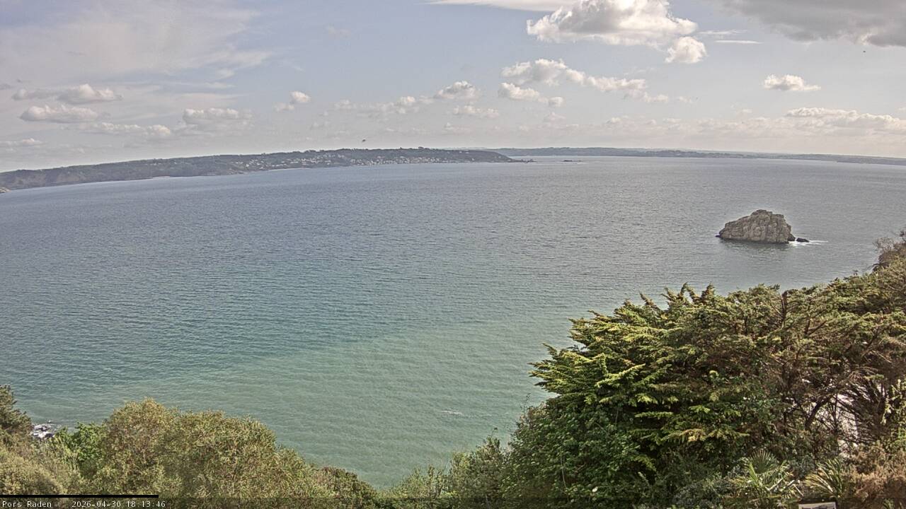 Vue mer en direct de la station