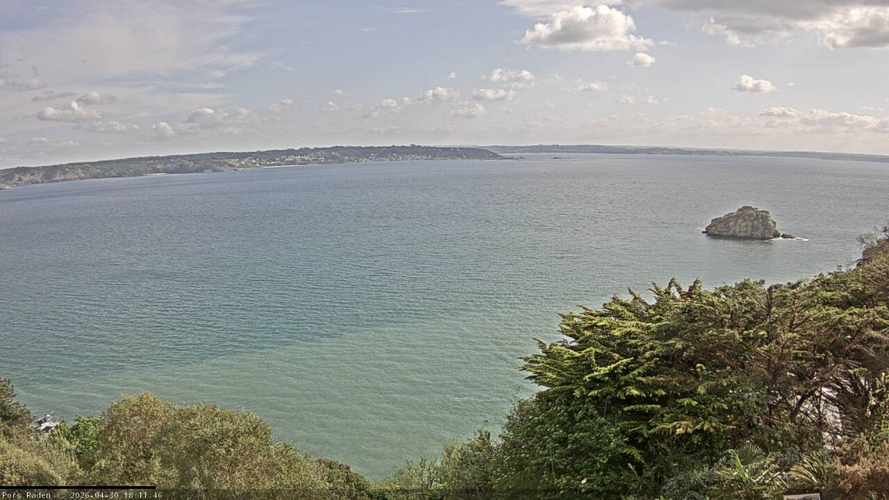 Vue mer en direct de la station