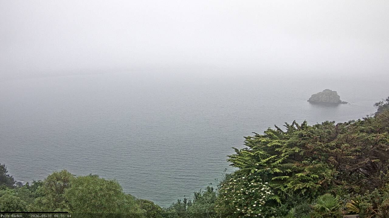 Vue mer en direct de la station
