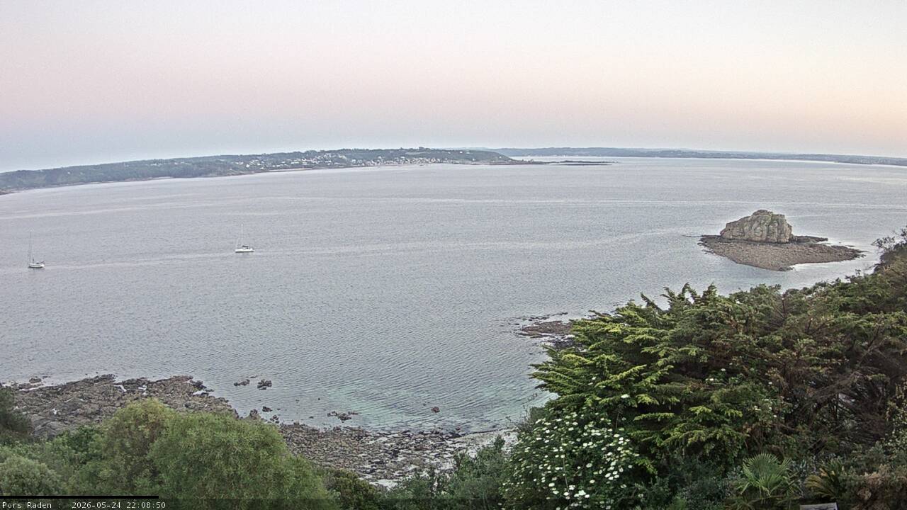 Vue mer en direct de la station