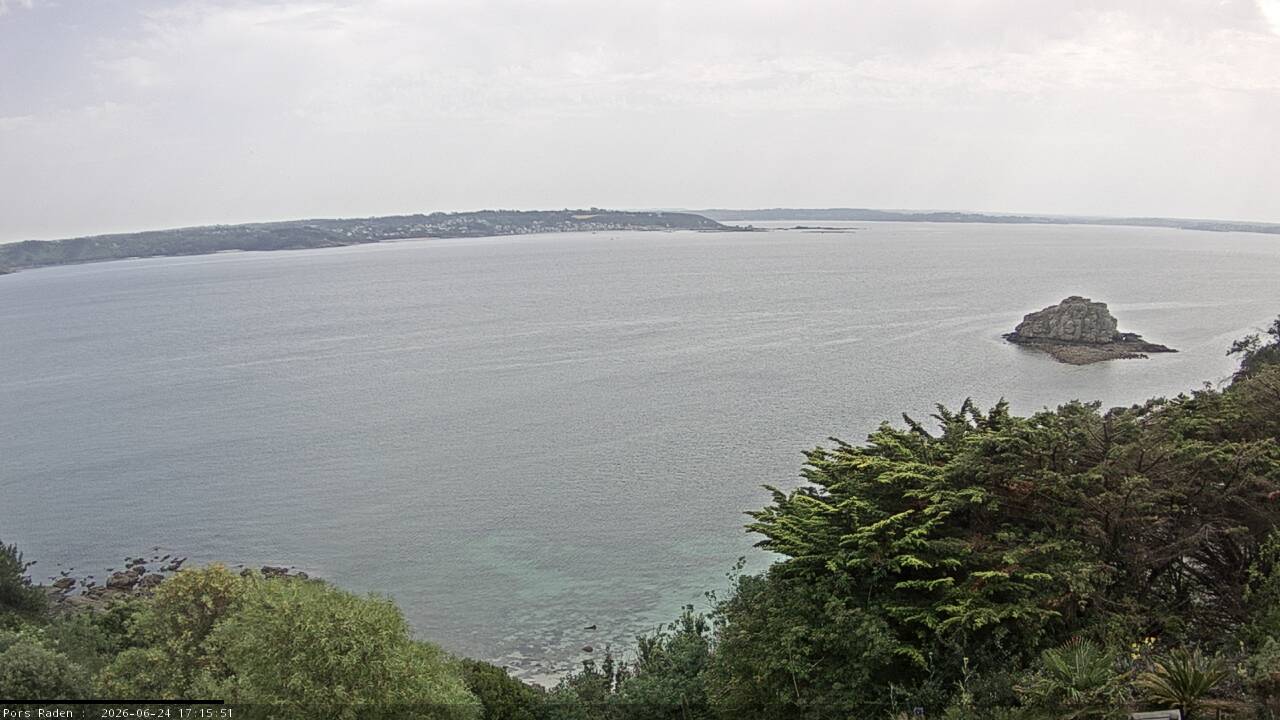 Vue mer en direct de la station