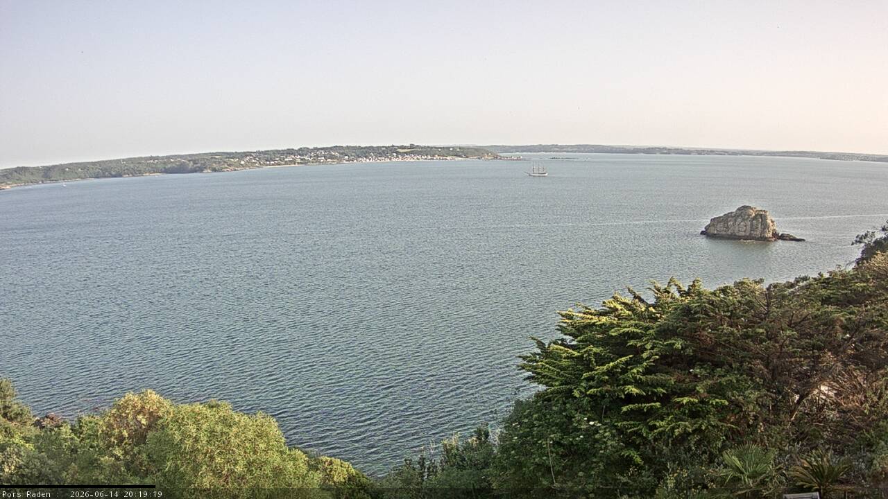 Vue mer en direct de la station