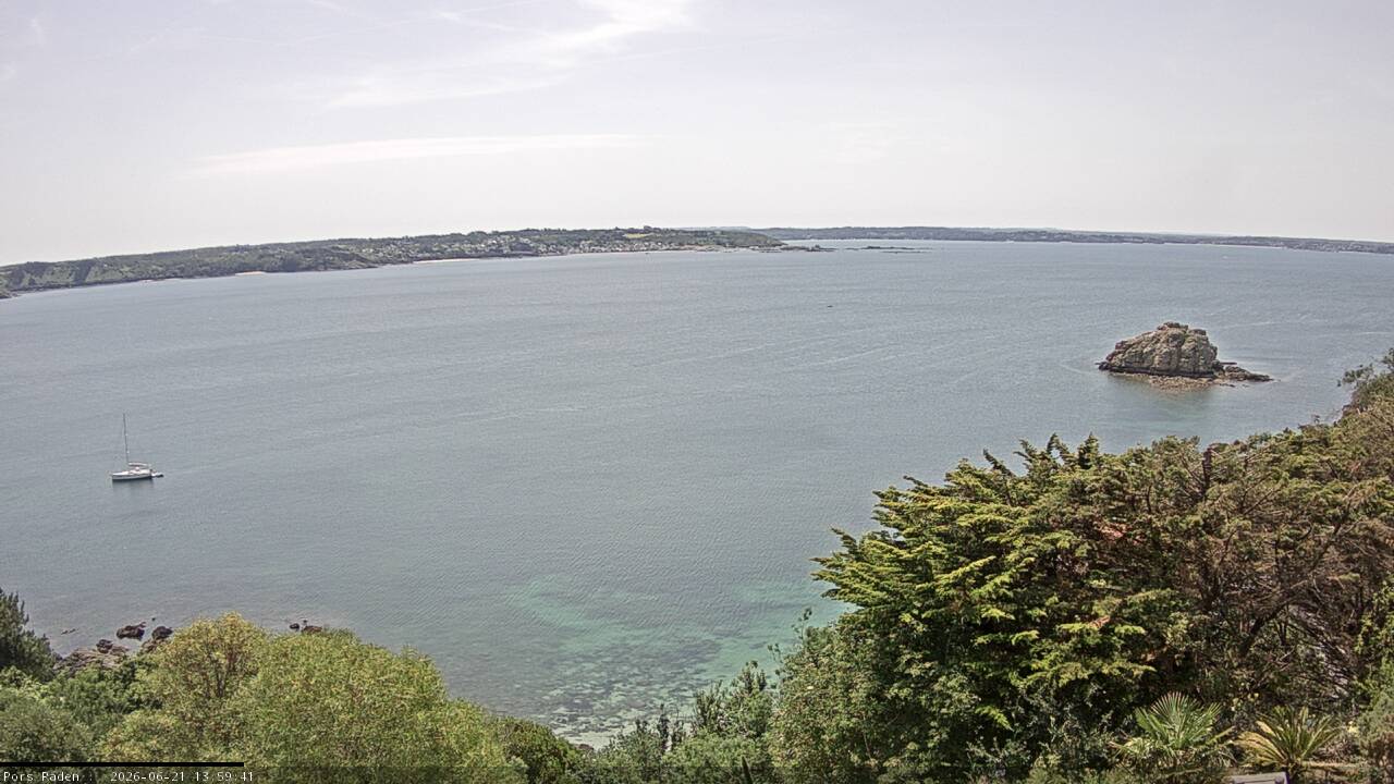 Vue mer en direct de la station