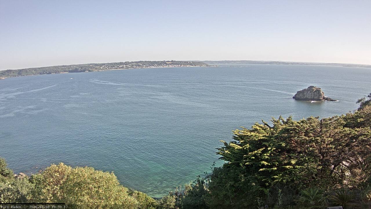 Vue mer en direct de la station