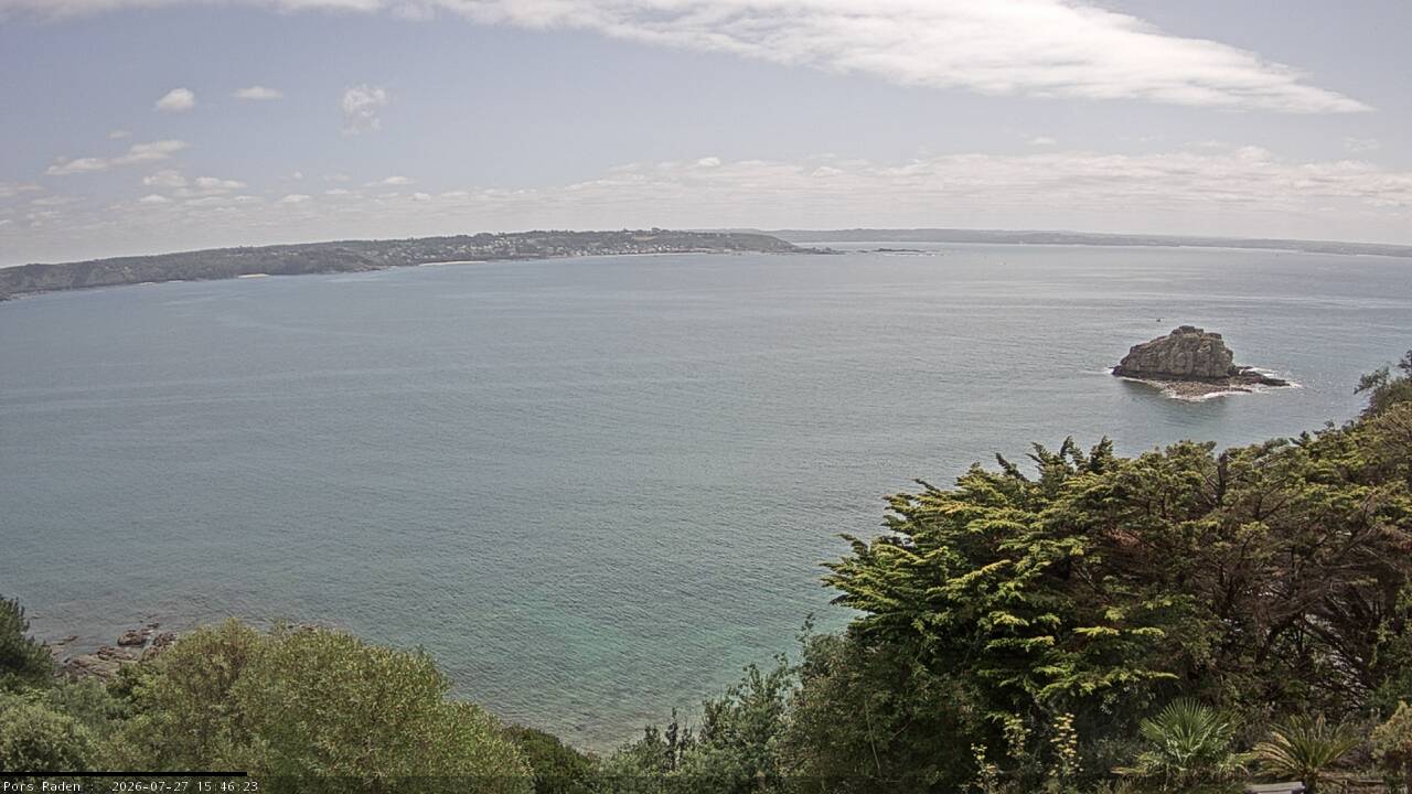 Vue mer en direct de la station