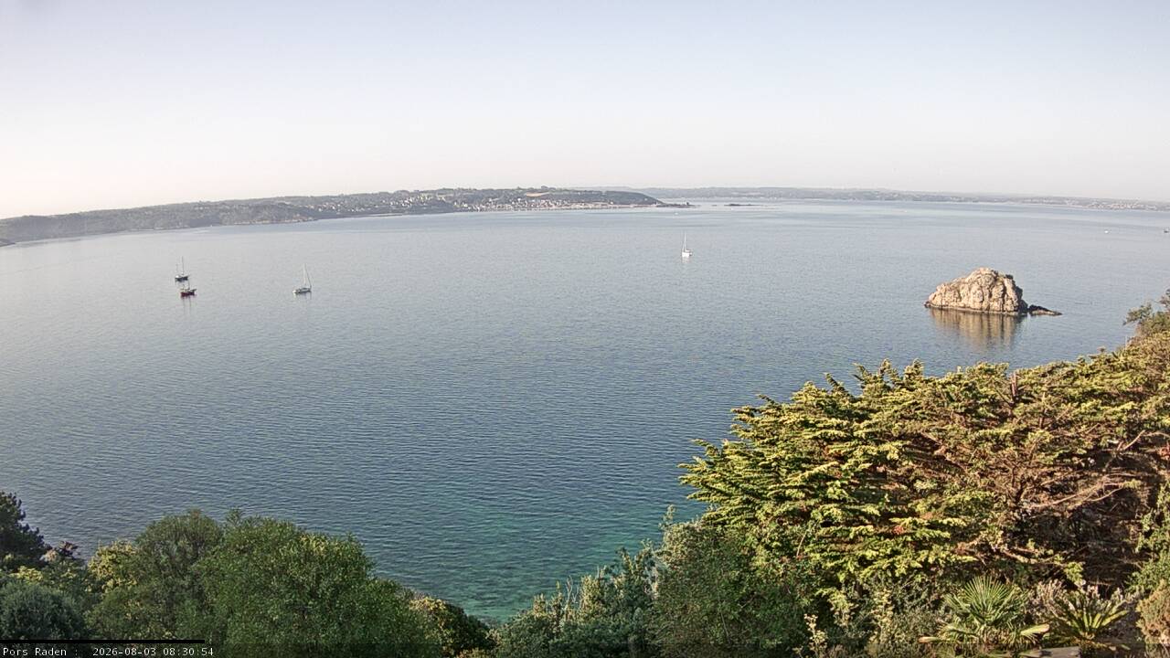 Vue mer en direct de la station