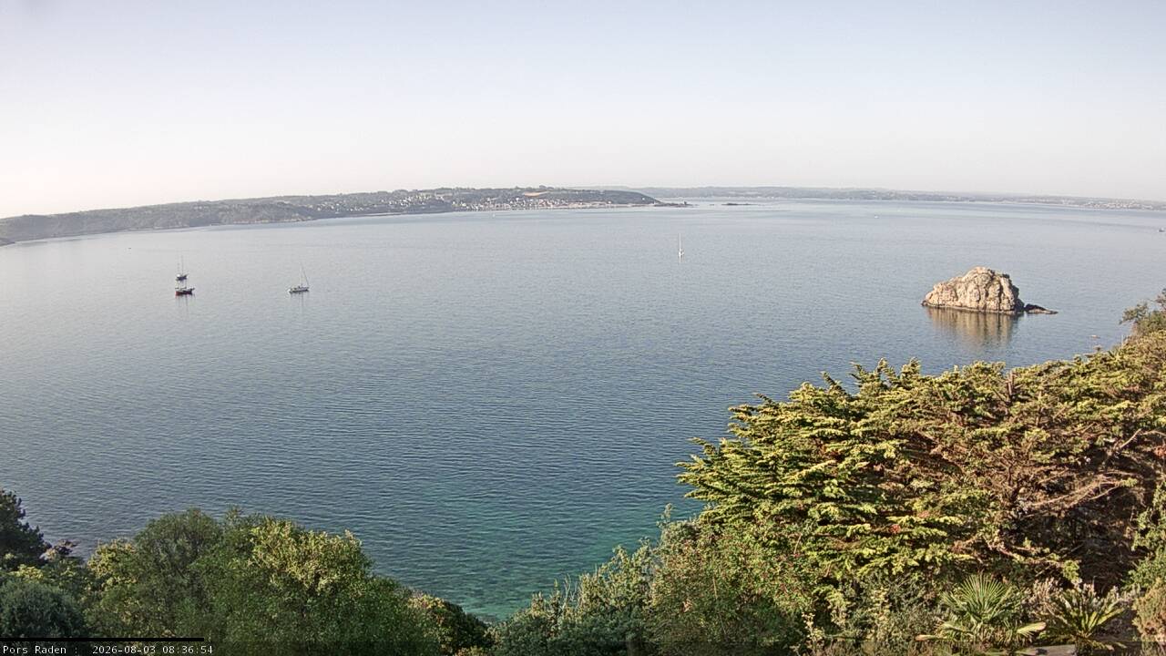 Vue mer en direct de la station