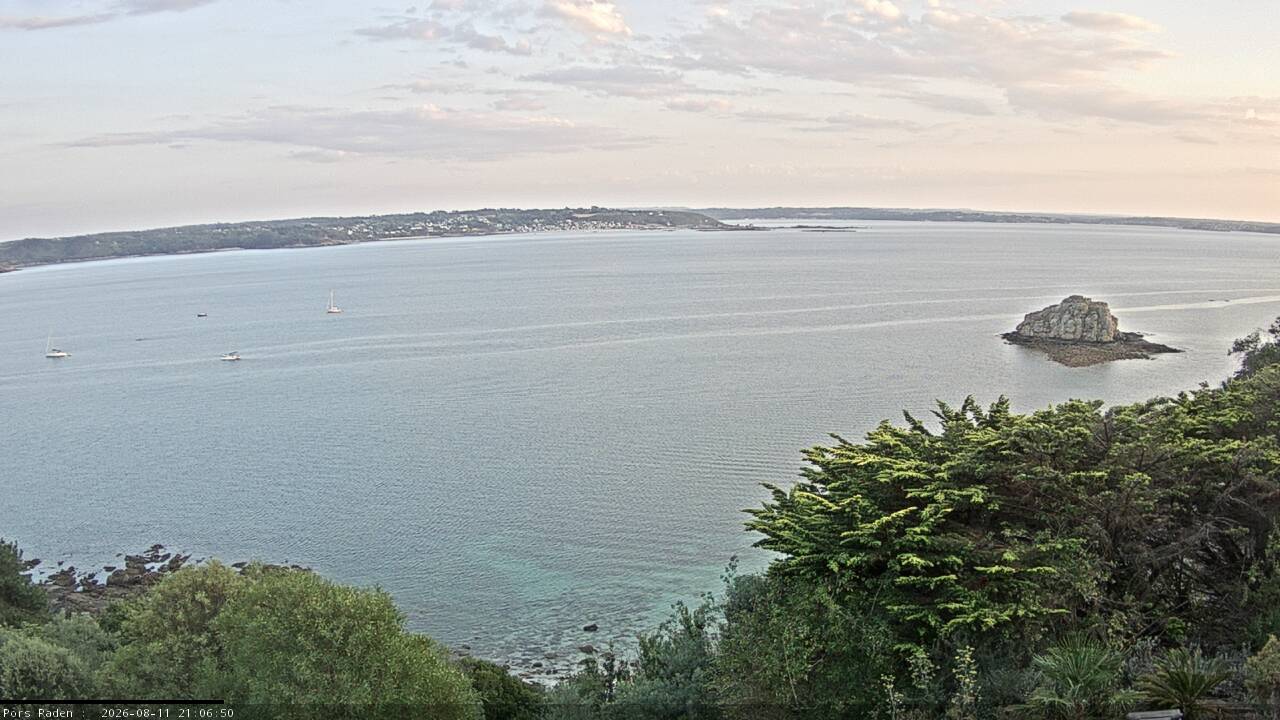 Vue mer en direct de la station