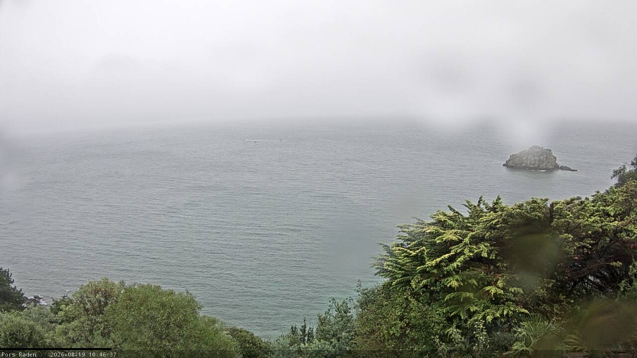 Vue mer en direct de la station