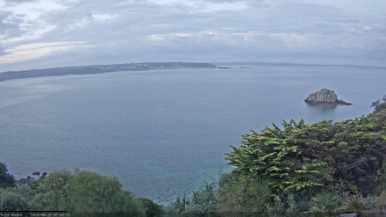 Vue mer en direct de la station