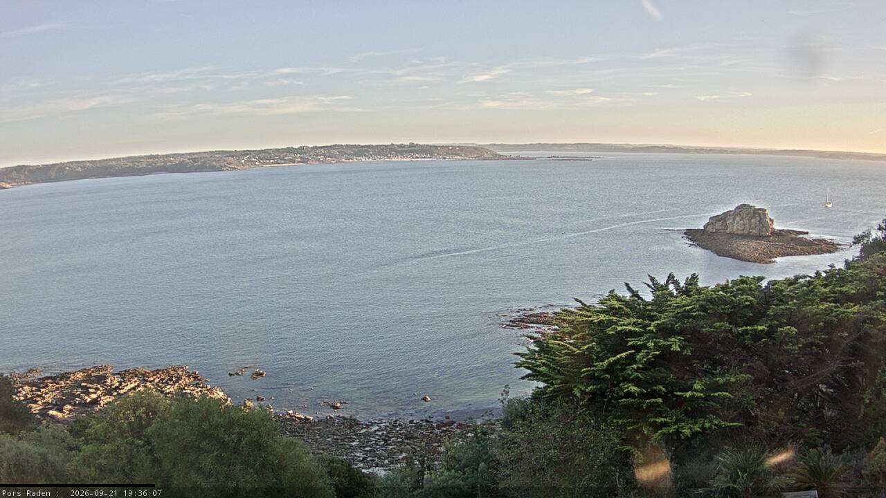 Vue mer en direct de la station