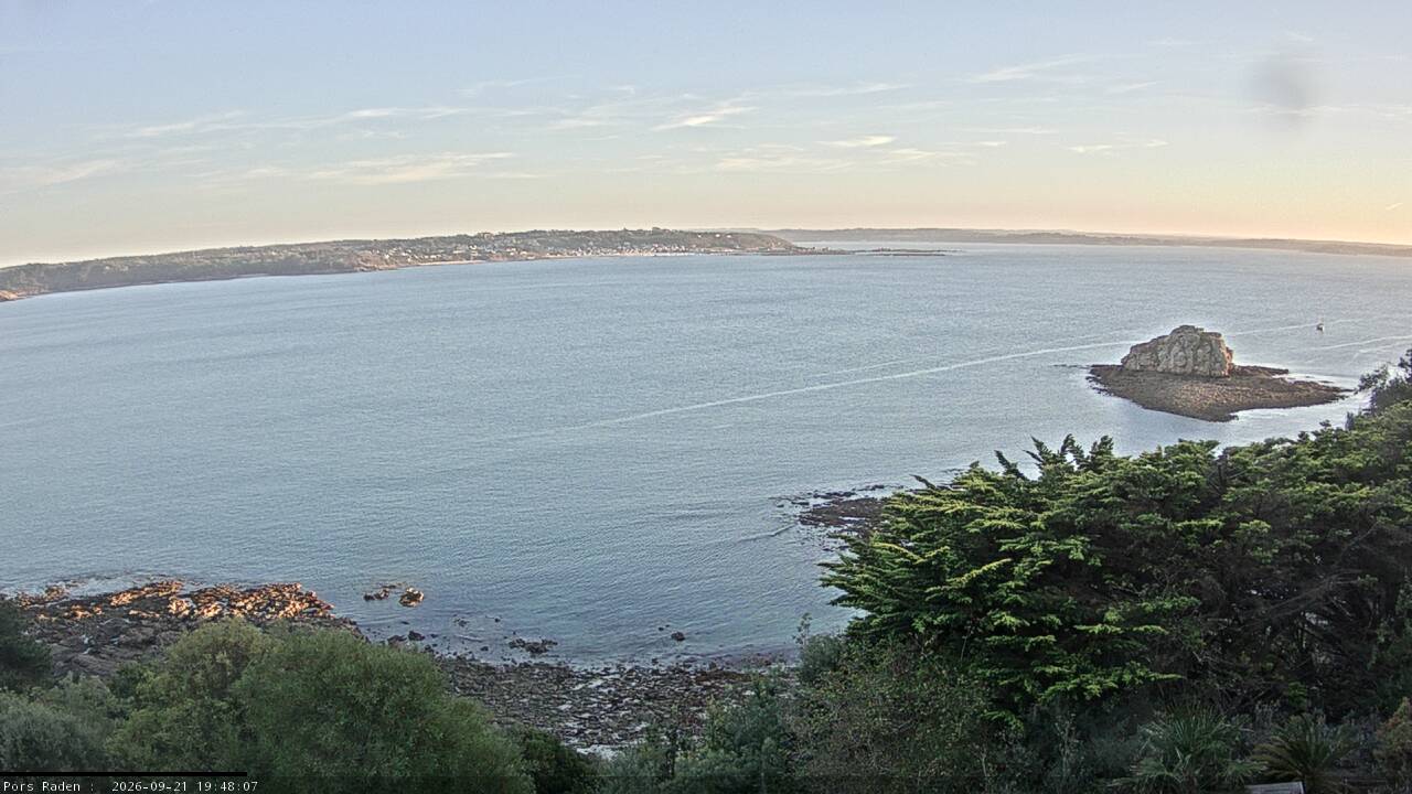 Vue mer en direct de la station