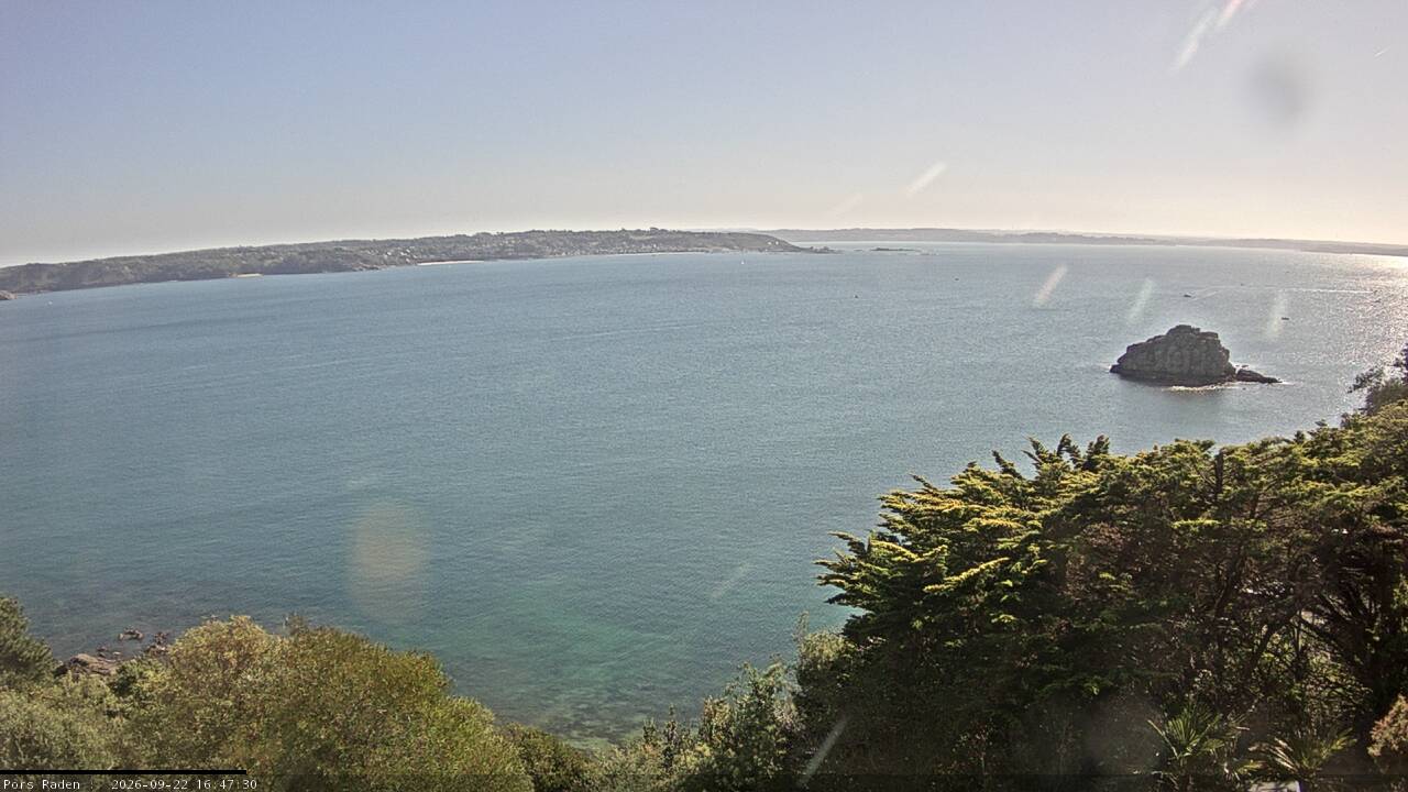 Vue mer en direct de la station