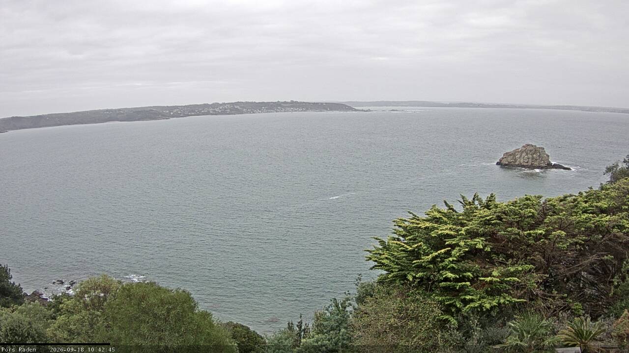 Vue mer en direct de la station