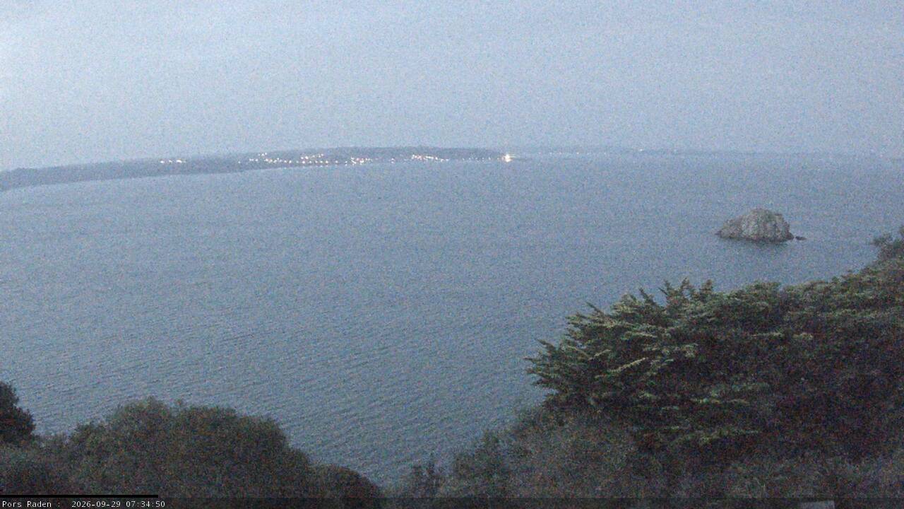 Vue mer en direct de la station