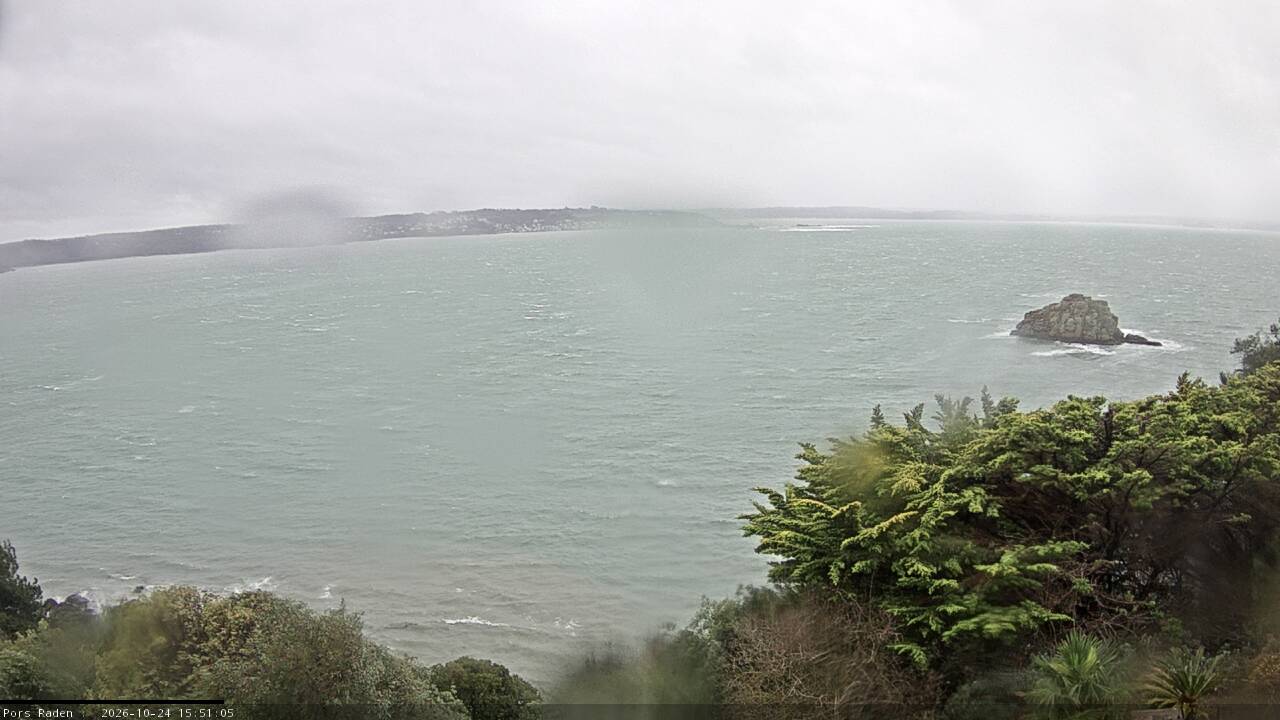 Vue mer en direct de la station