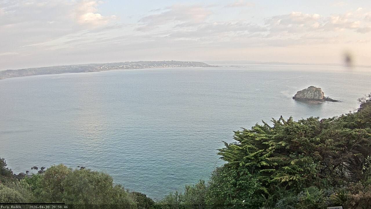 Vue mer en direct de la station