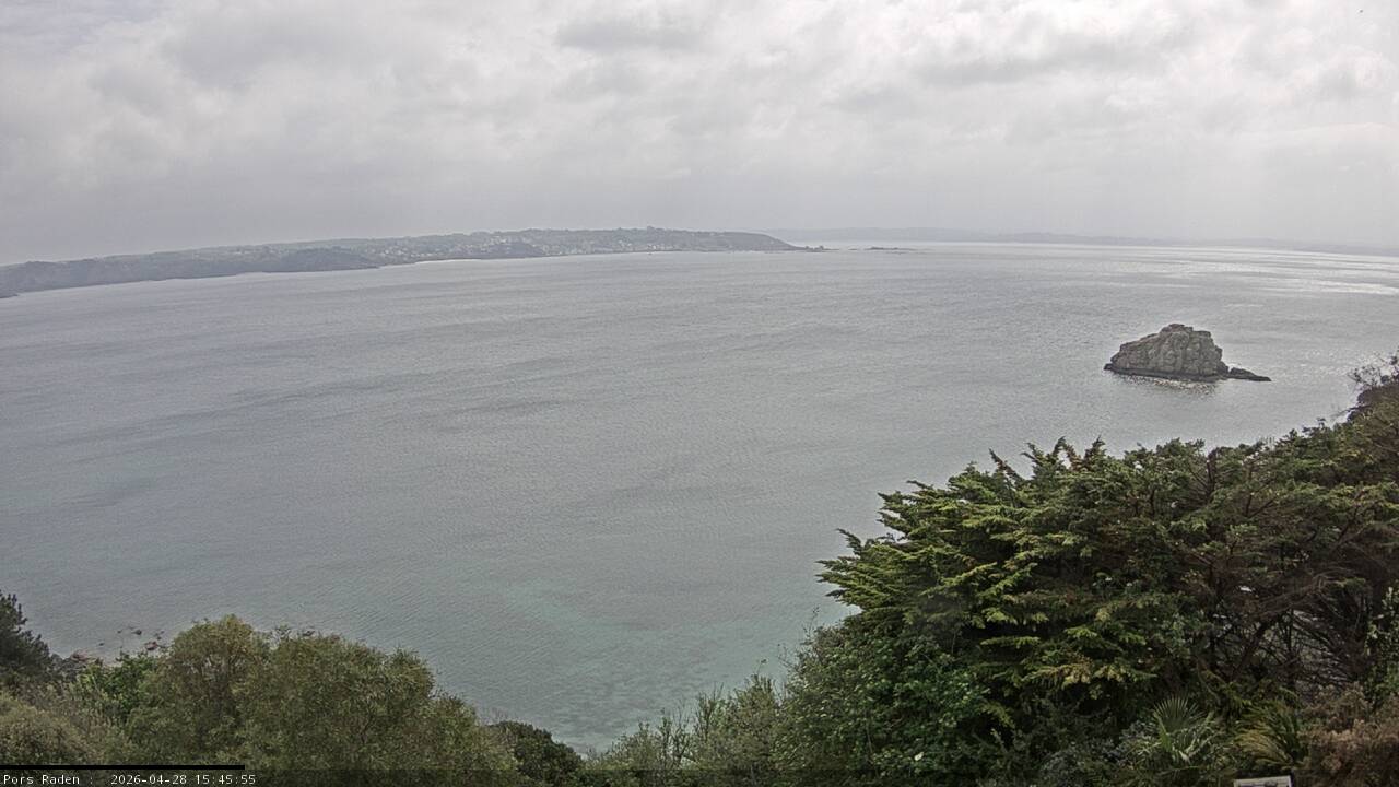 Vue mer en direct de la station