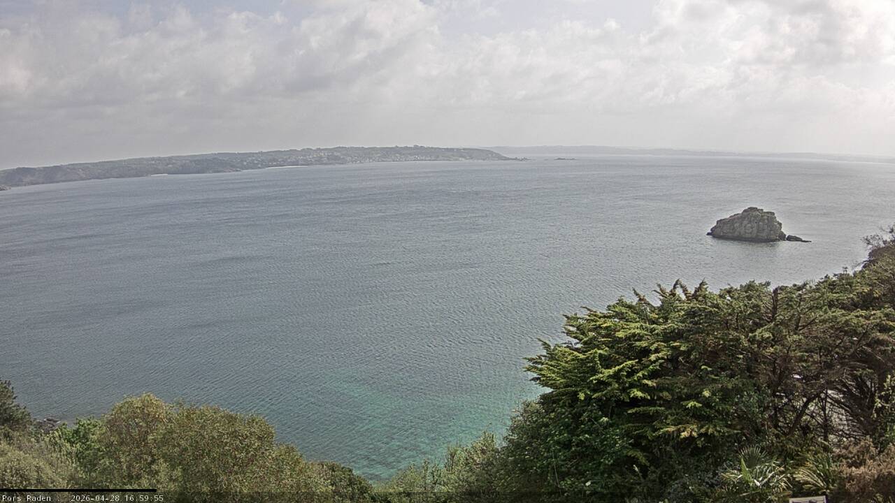 Vue mer en direct de la station