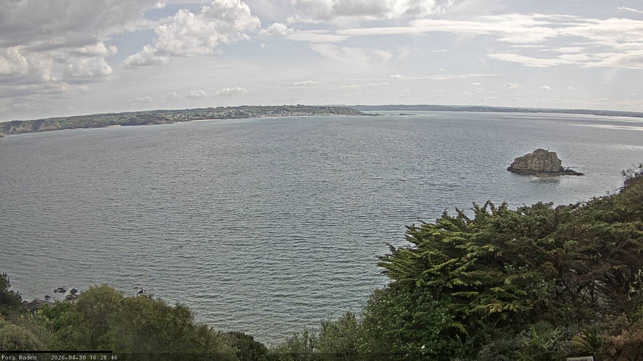 Vue mer en direct de la station
