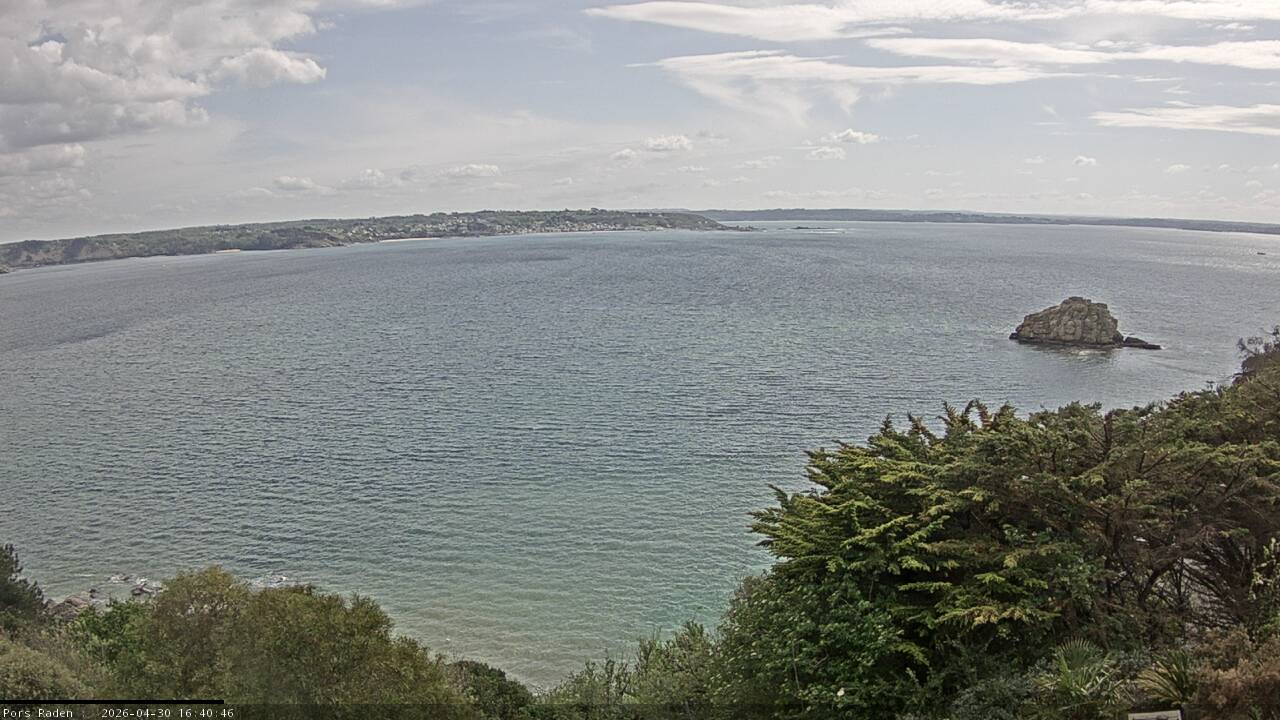 Vue mer en direct de la station