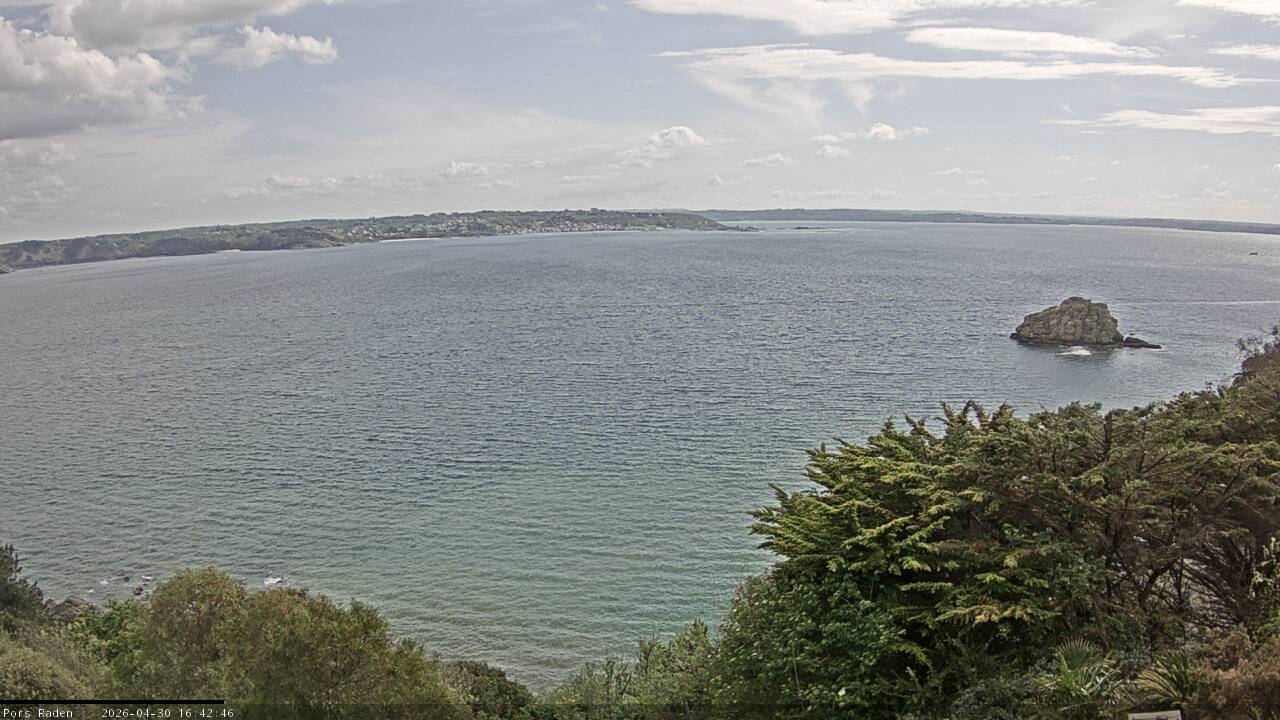 Vue mer en direct de la station