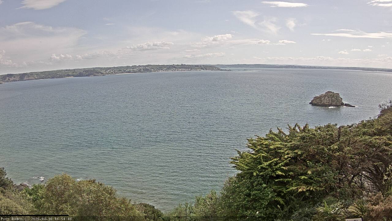 Vue mer en direct de la station