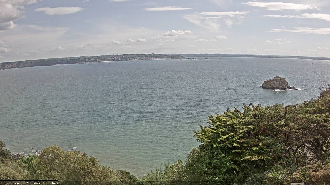 Vue mer en direct de la station