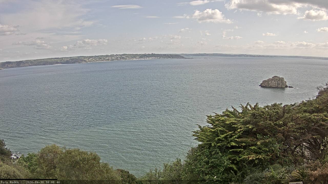 Vue mer en direct de la station