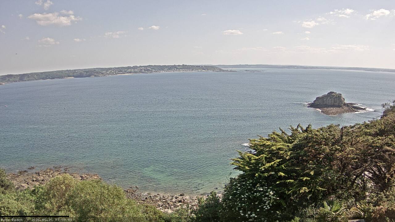 Vue mer en direct de la station