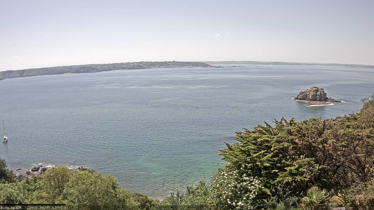 Vue mer en direct de la station
