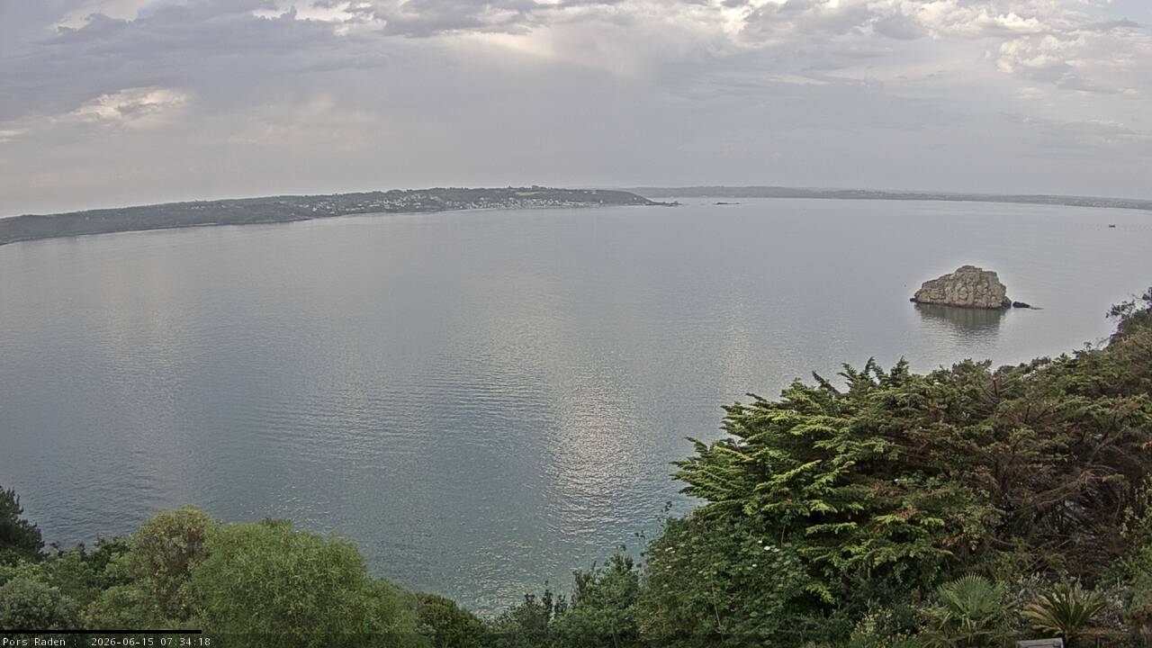 Vue mer en direct de la station