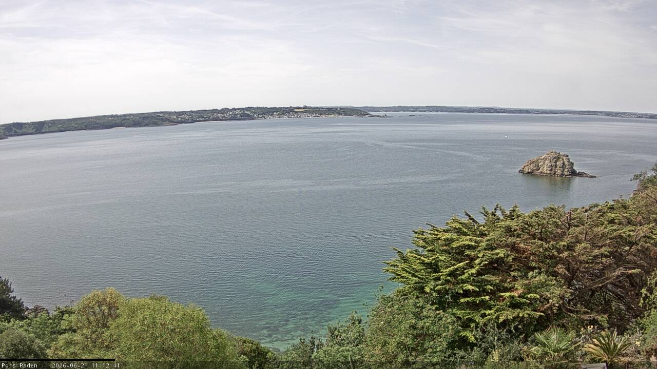 Vue mer en direct de la station