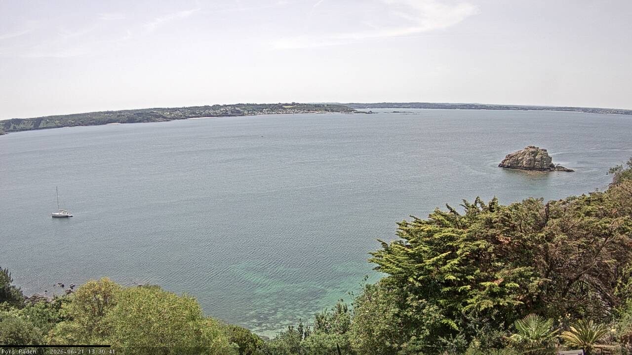 Vue mer en direct de la station