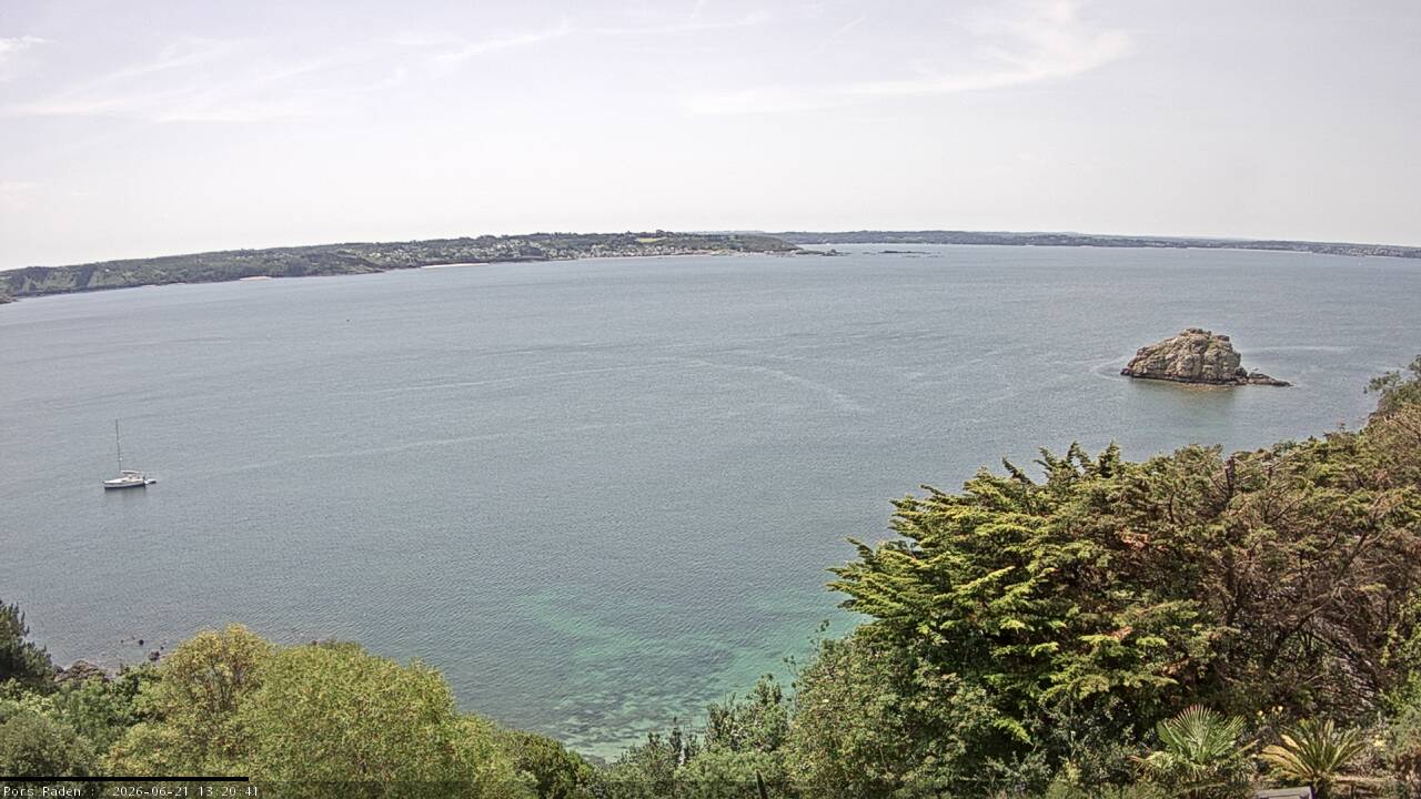 Vue mer en direct de la station