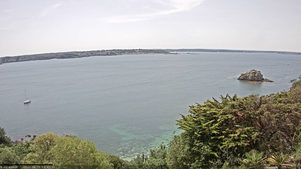 Vue mer en direct de la station