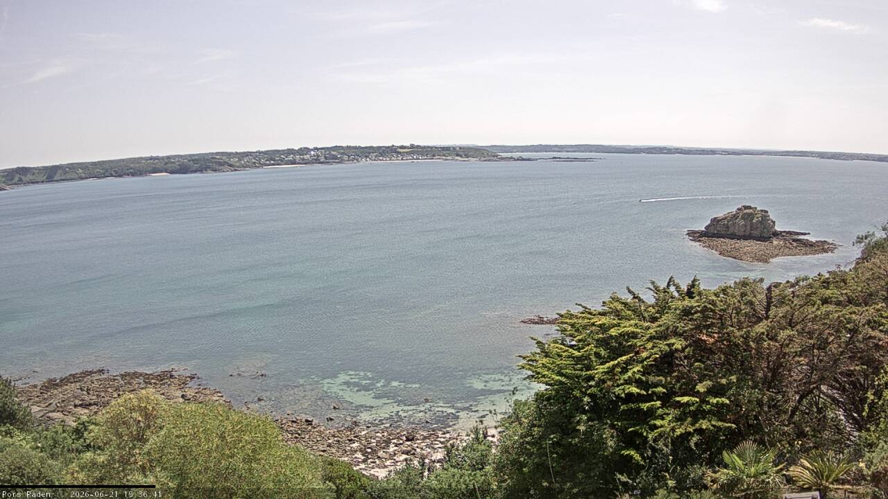 Vue mer en direct de la station