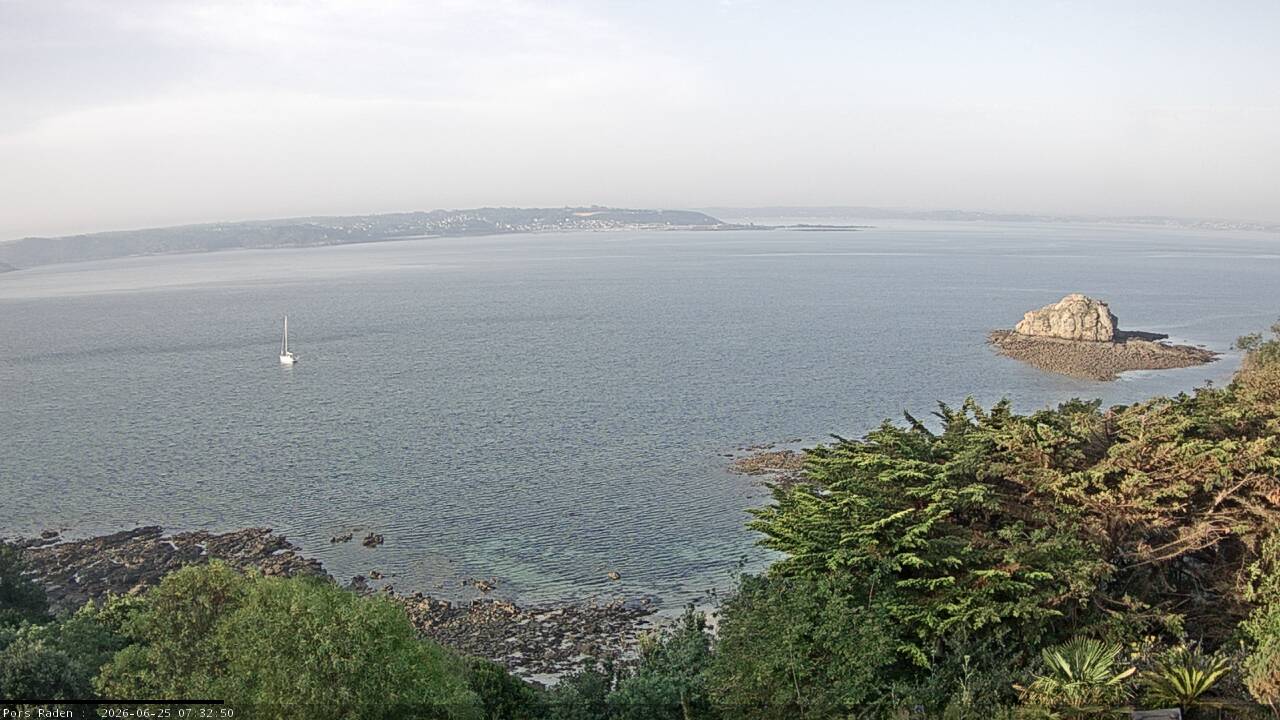 Vue mer en direct de la station