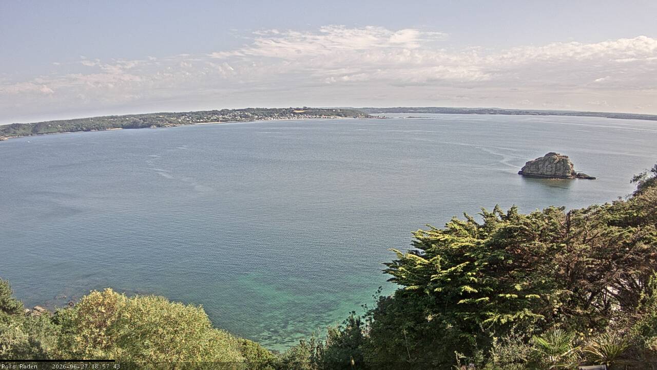 Vue mer en direct de la station