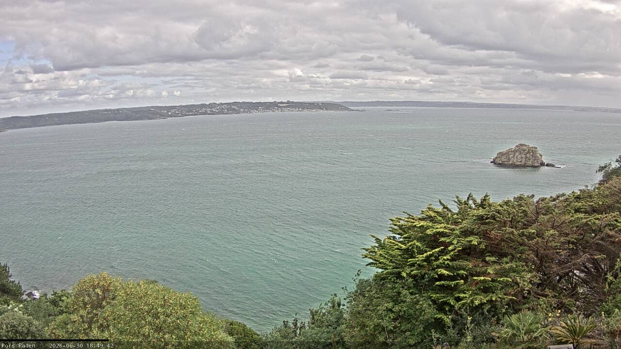 Vue mer en direct de la station