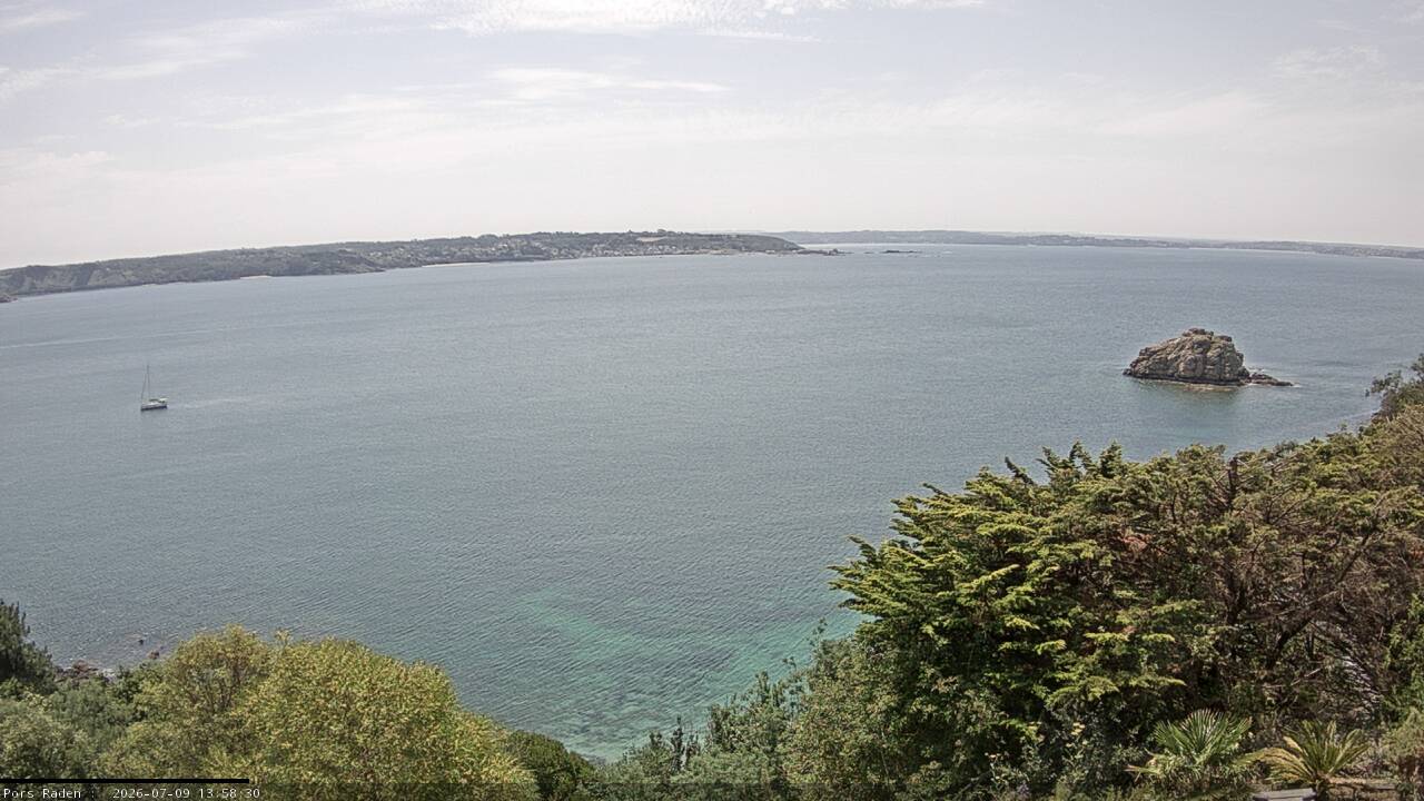 Vue mer en direct de la station