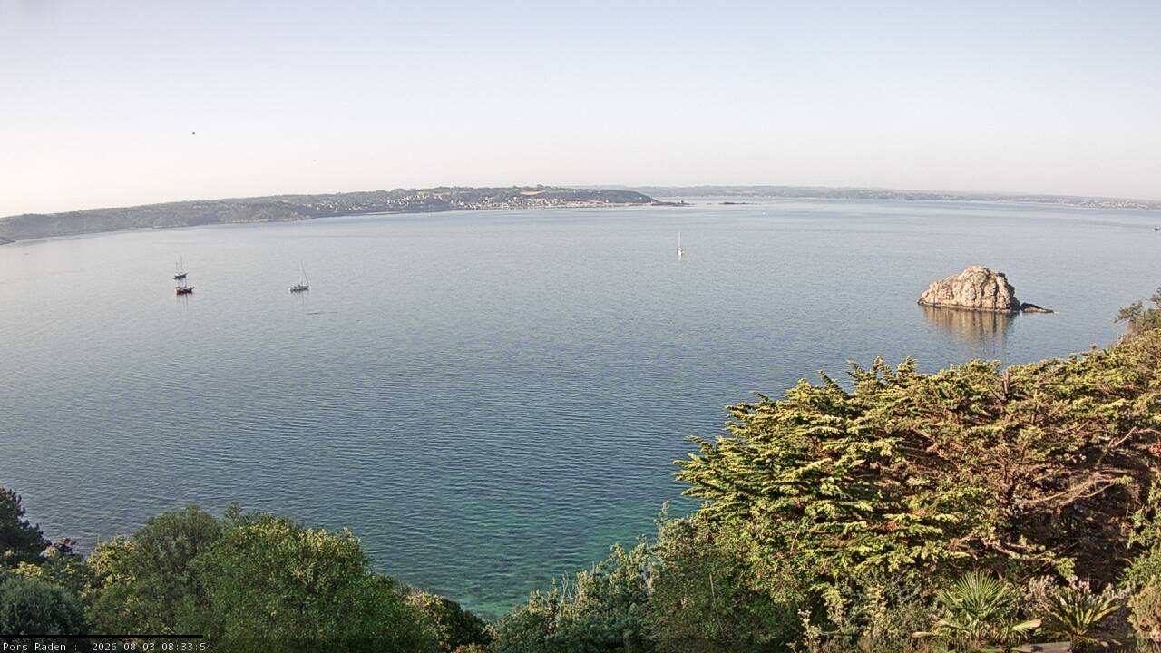 Vue mer en direct de la station