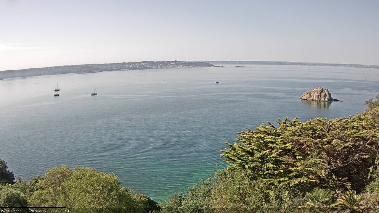 Vue mer en direct de la station